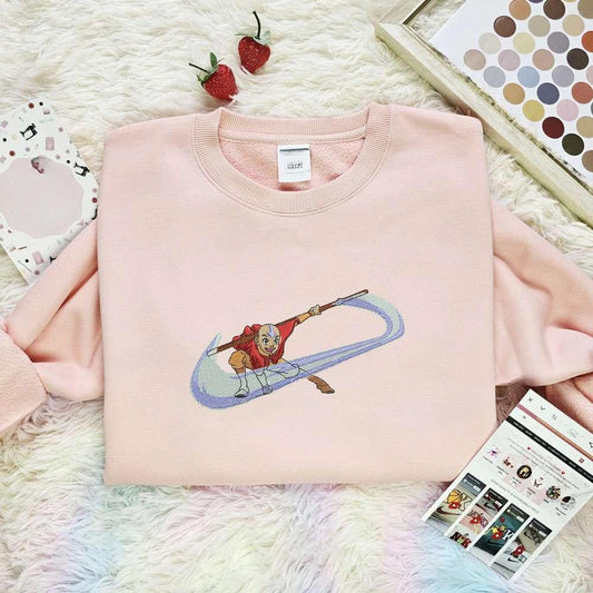 Aang Avatar Anime Embroidered Shirt