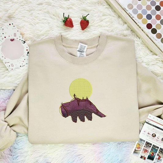 Appa Dusk Avatar The Last Airbender Anime Embroidered Shirt