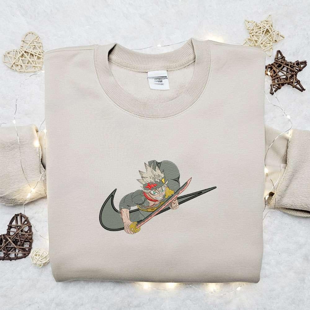 Asta Black Clover Anime Embroidered Shirt 1