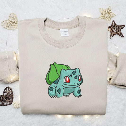 Bulbasaur Pokemon Anime Embroidered Shirt 1 1