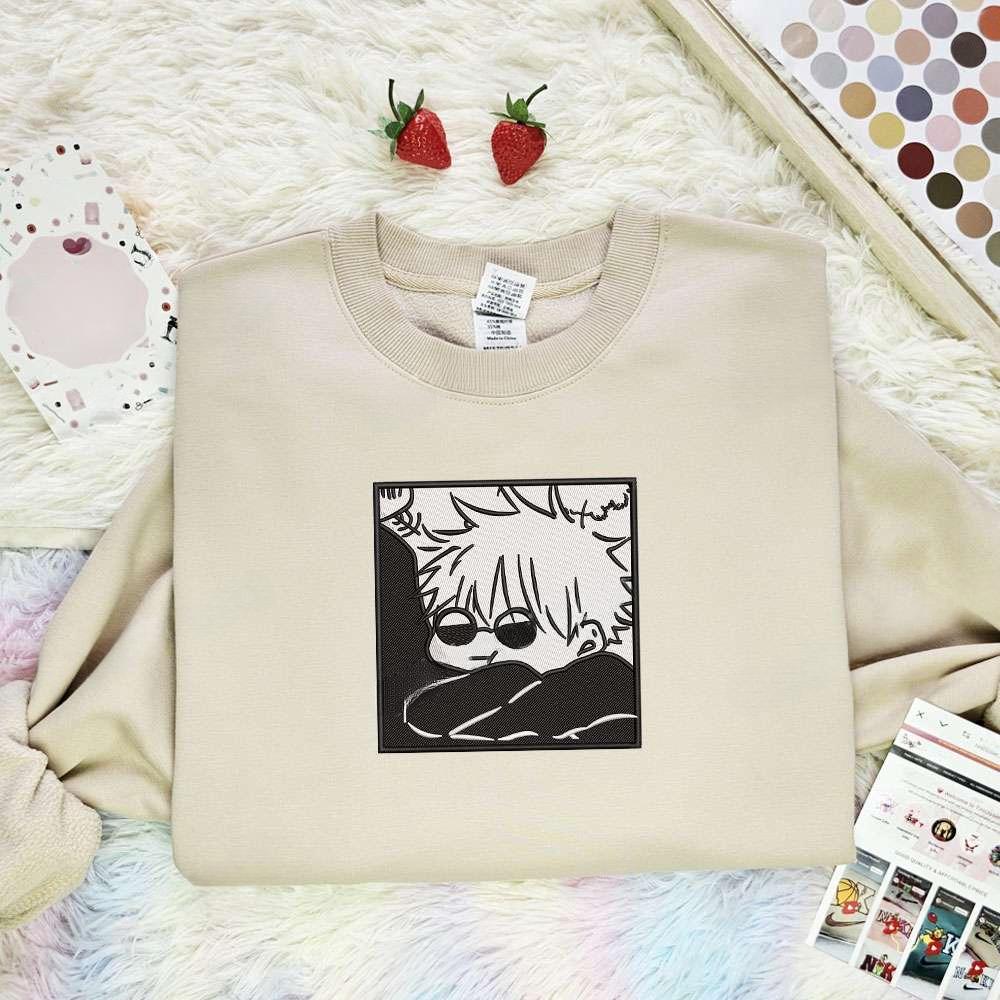 Gojo Manga Jujutsu Kaisen Anime Embroidered Shirt
