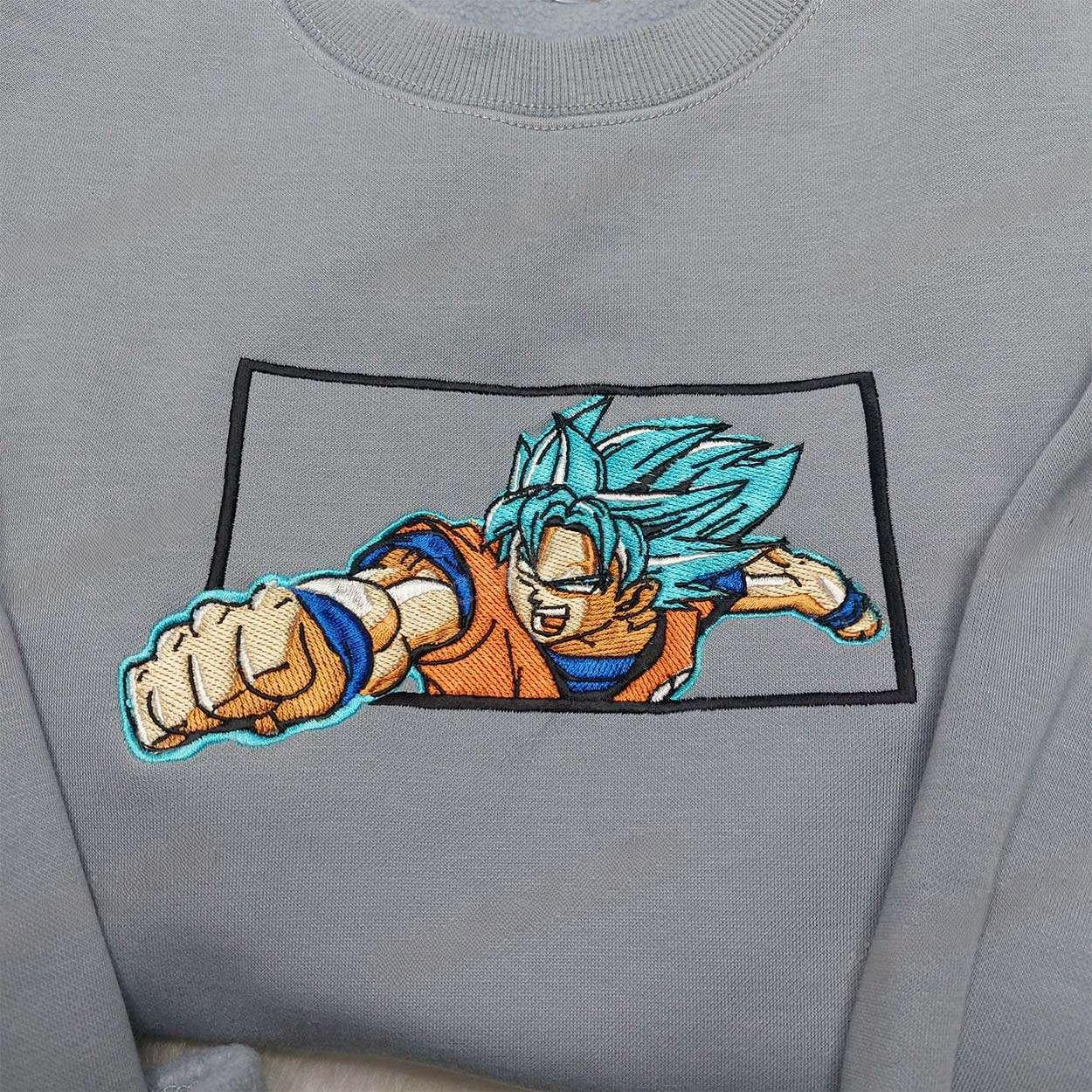 Vegeta Blue Embroidered Shirt Dragon Ball