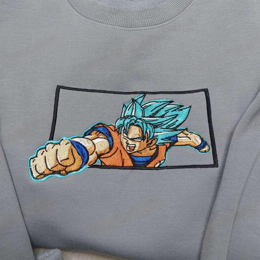 Vegeta Blue Embroidered Shirt Dragon Ball