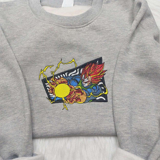 Vegeta Super Saiyan Blue Embroidered Shirt, Dragon Ball
