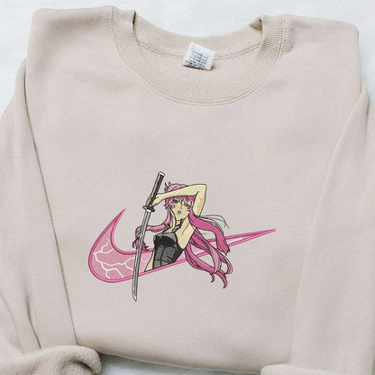 Yuno Gasai X Swoosh Anime Embroidered Sweatshirt Future Diary