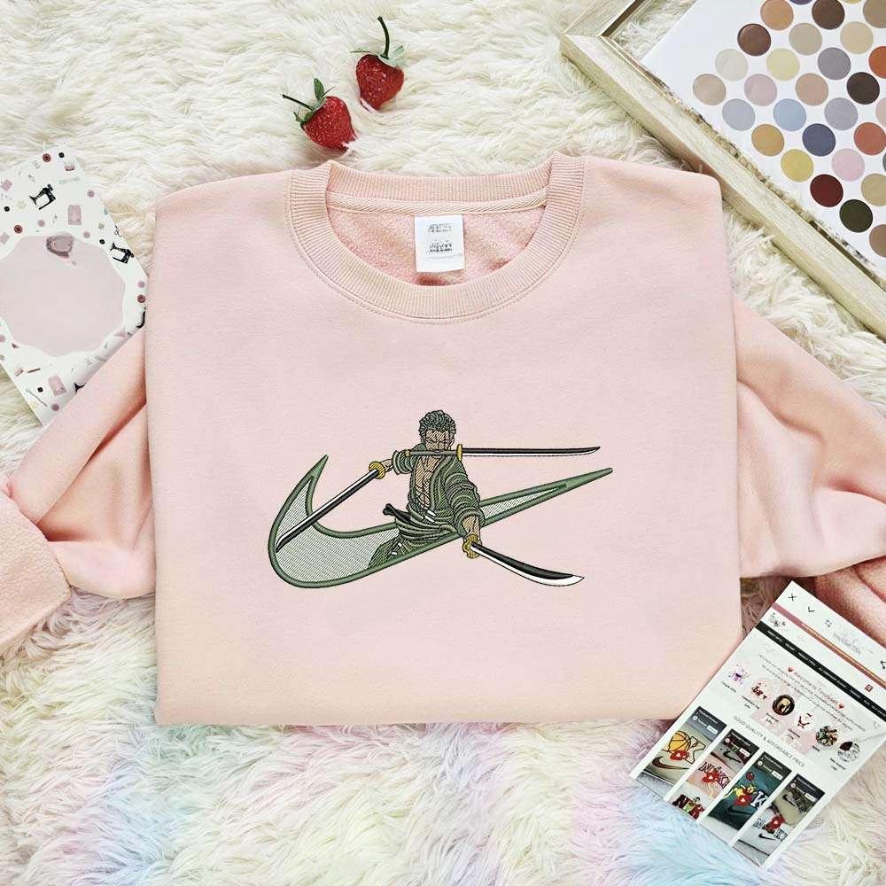Zoro Embroidered Shirt One Piece Anime Embroidered Hoodie