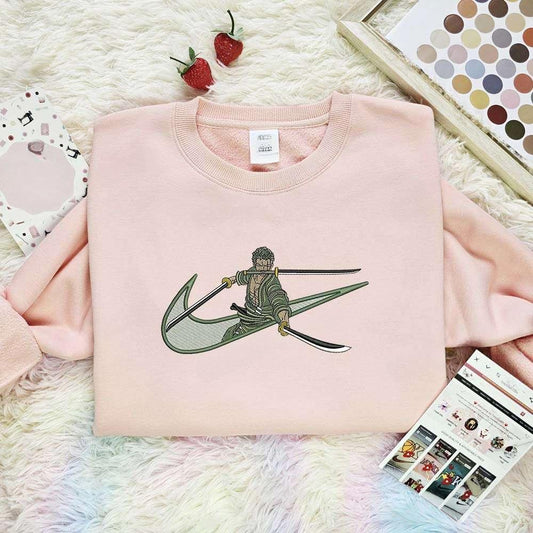 Zoro Embroidered Shirt One Piece Anime Embroidered Hoodie