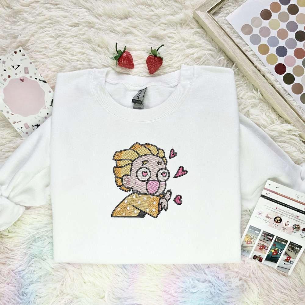 Zenitsu Kimetsu No Yaiba Anime Embroidered Shirt