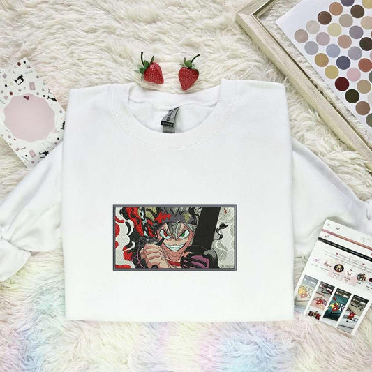 Yuno Grinberryall Black Clover Anime Embroidered Shirt
