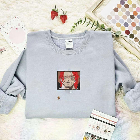 Wanted Shanks One Piece Anime Embroidered Shirt