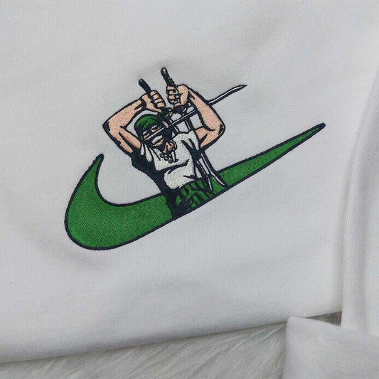 Zoro One Piece Nike Swoosh Shirt One Piece Nike Sweatshirt Anime