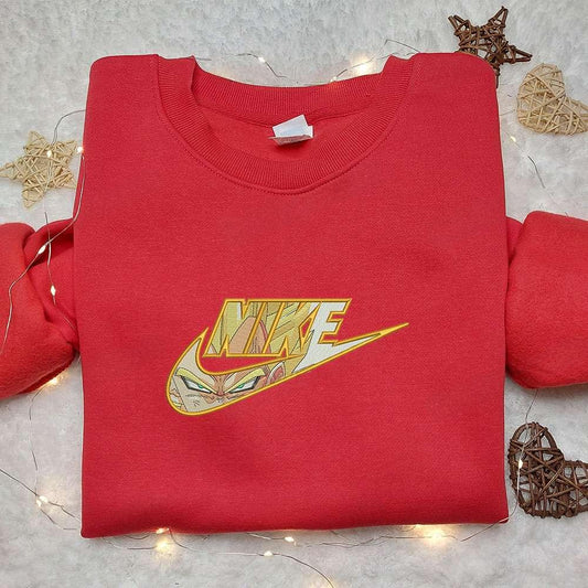 Vegeta Super Saiyan 2 x Nike Anime Embroidered Shirt Dragon Ball Embroidered Shirt Nike Inspired Embroidered Shirt