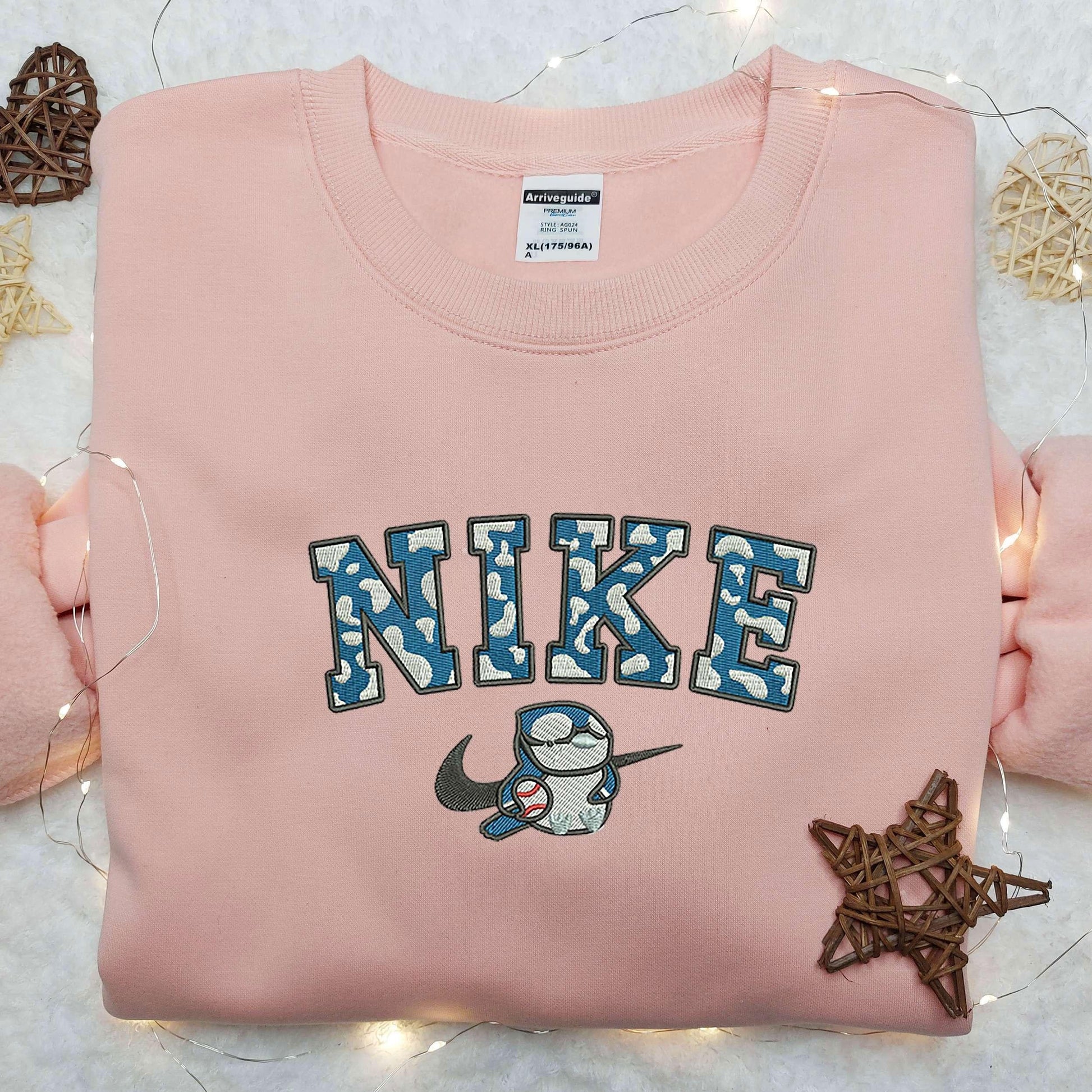 Piplup x Nike Embroidered Shirt Custom Nike Embroidered Shirt Pokemon Embroidered Shirt 5 2