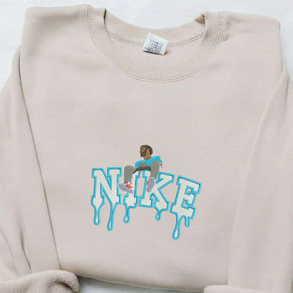 Drake x Nike Drip Embroidered Shirt Celebrity Embroidered Shirt Nike Inspired Embroidered Hoodie