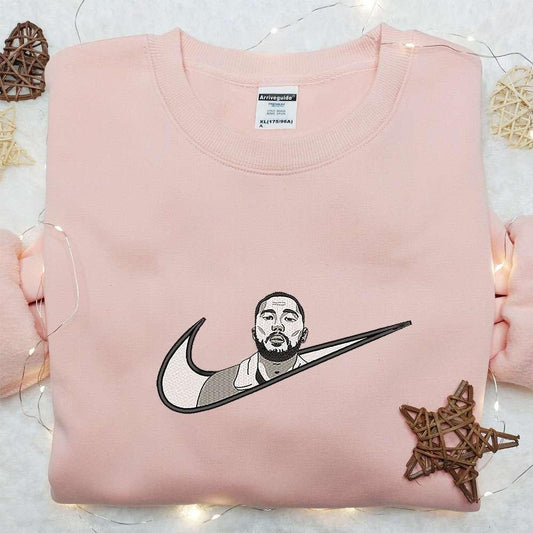Drake x Swoosh Embroidered Shirt Celebrity Embroidered Hoodie Custom Nike Embroidered T shirt