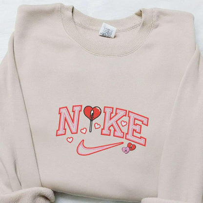 Bad Bunny Heart Lollipop x Nike Embroidered Shirt Nike Inspired Embroidered Hoodie Best Gifts For Family
