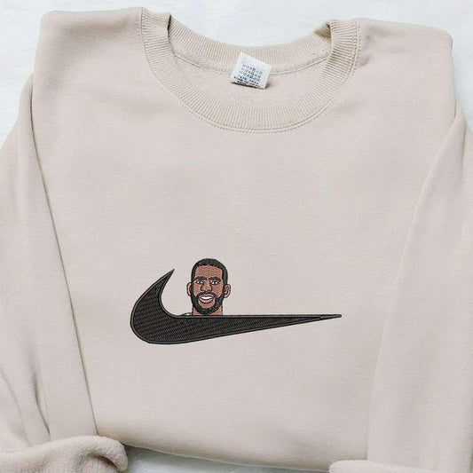 Anthony Davis x Nike Swoosh Embroidered Shirt Basketball Sports Embroidered Hoodie Celebrity Embroidered Sweatshirt