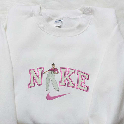 Harry Style x Nike Celebrity Embroidered Tshirt Nike Inspired Embroidered Shirt Best Gift for Family