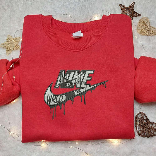 Juice Wrld x Nike Embroidered Shirt Celebrity Embroidered Sweatshirt Custom Embroidered Hoodie
