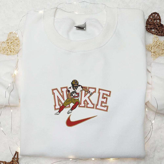 Nike x Christian McCaffrey Embroidered Sweatshirt Celebrity Embroidered Hoodie NFL Sports Embroidered Hoodie