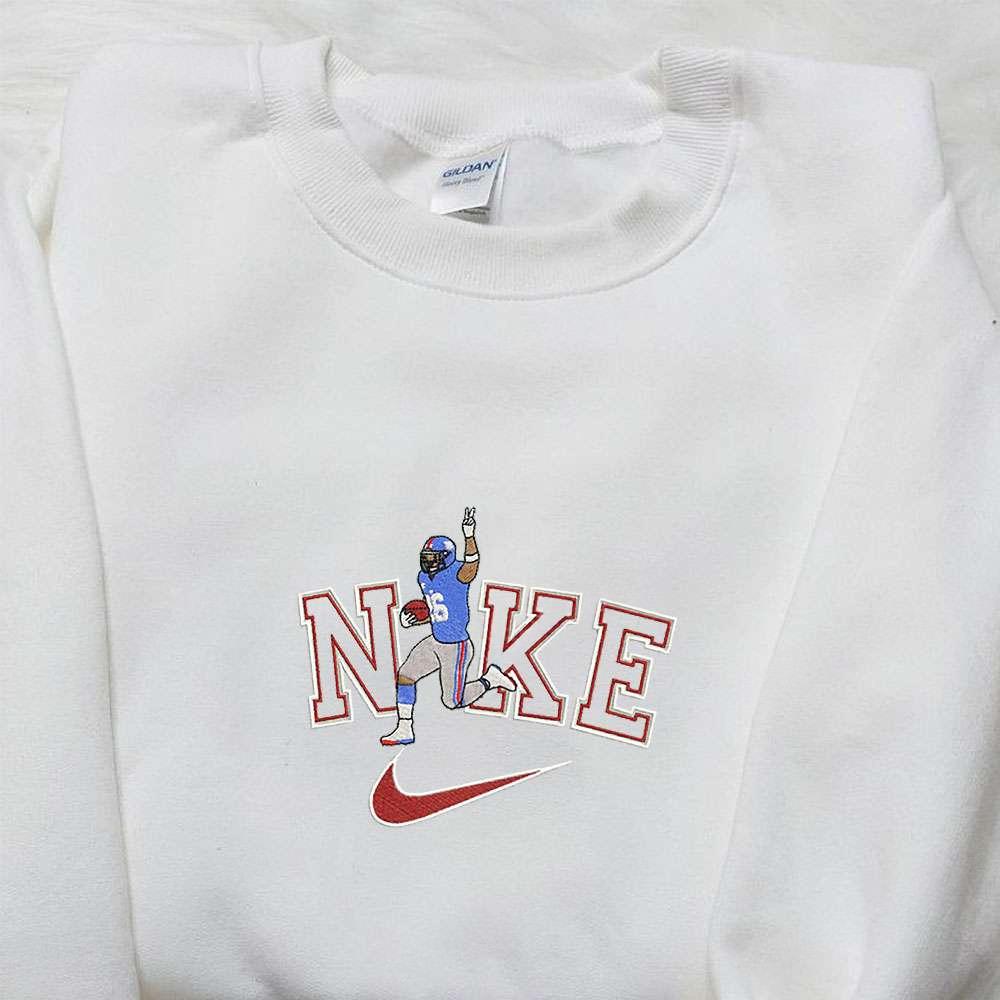 Saquon Barkley x Nike Embroidered Shirt NFL Sports Embroidered Hoodie Best Fandom Gift Ideas