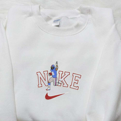 Saquon Barkley x Nike Embroidered Shirt NFL Sports Embroidered Hoodie Best Fandom Gift Ideas