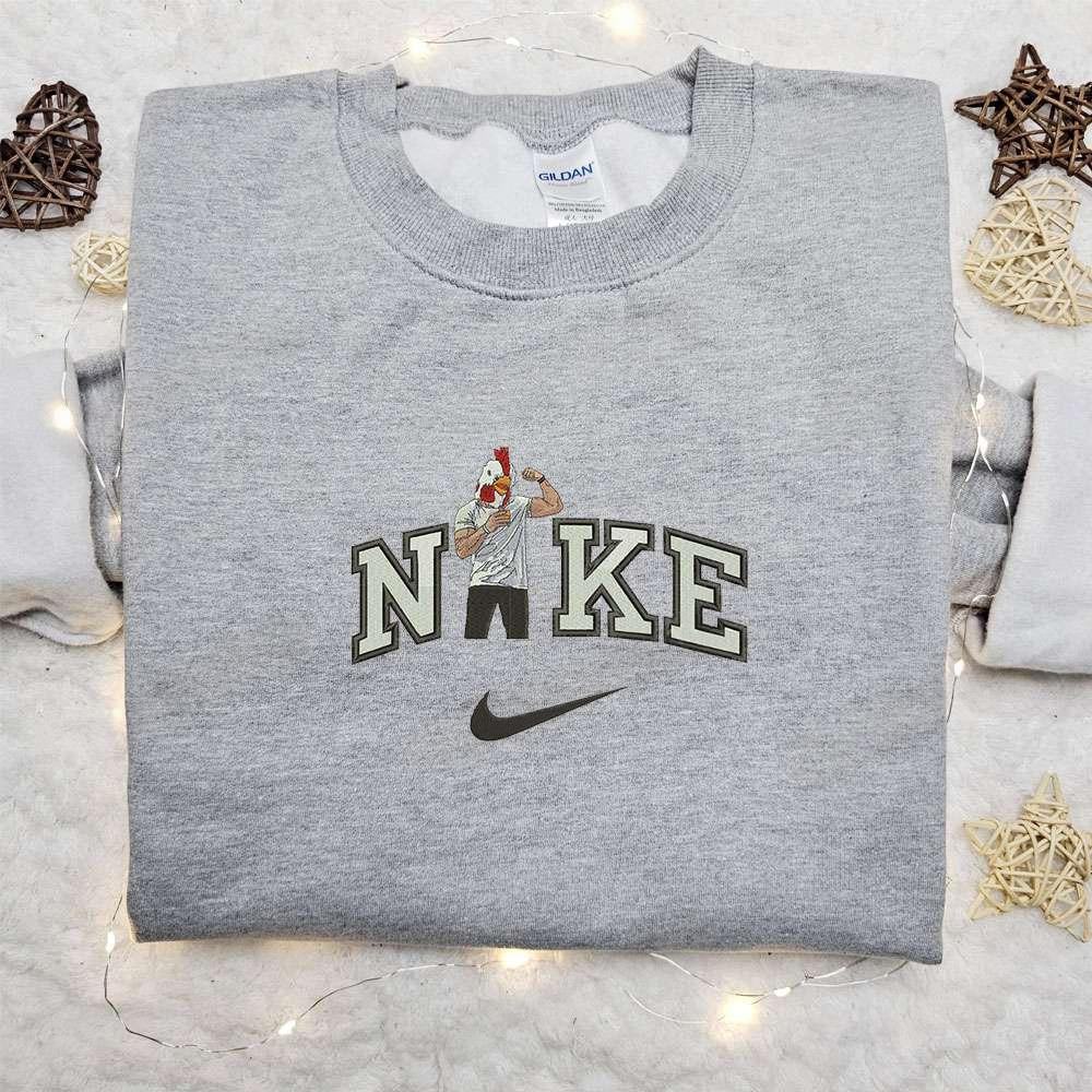 Roosterman x Nike Embroidered Sweatshirt Celebrity Embroidered Sweatshirt Nike Inspired Embroidered Hoodie