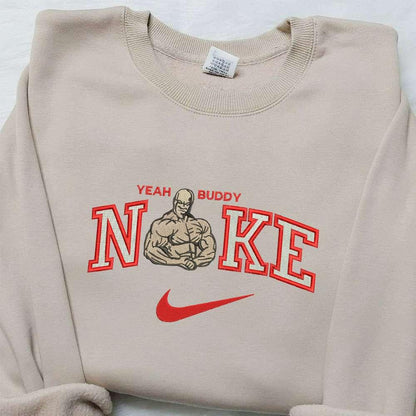 Ronnie Coleman x Nike Embroidered Hoodie Celebrity Embroidered Shirt Nike Inspired Embroidered Shirt