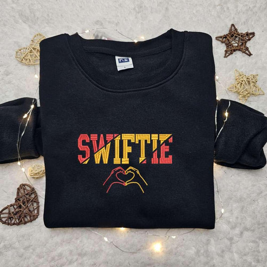 Swiftie KC Embroidered Shirt Celebrity Embroidered Hoodie Best Gift For Fans