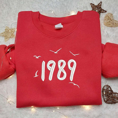 1989 Embroidered Shirt Celebrity Embroidered Hoodie Best Music Gift For Fans