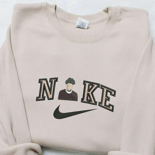 Young Boy x Nike Embroidered Sweatshirt Celebrity Embroidered Shirt Custom Embroidered T shirt