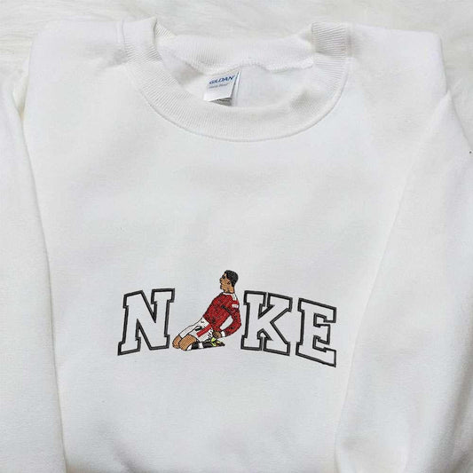 Ronaldo x Nike Embroidered Shirt Celebrity Embroidered Hoodie Sports Embroidered Sweatshirt