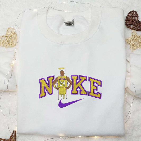 Kobe Bryant x Nike Embroidered Shirt NBA Sports Embroidered Hoodie Celebrity Embroidered T Shirt