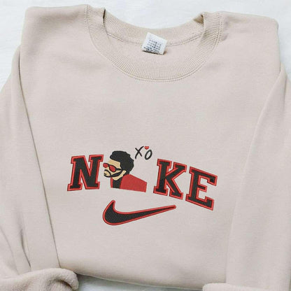 The Weeknd x Nike Embroidered Hoodie Celebrity Embroidered Hoodie Best Gift Ideas for Family