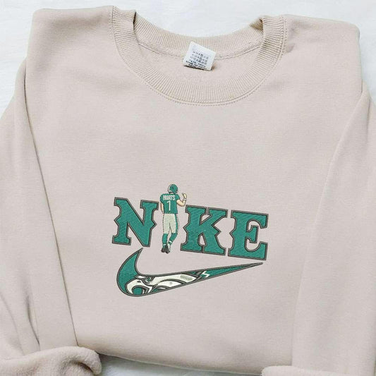 Jalen Hurts x Nike Embroidered Shirt Celebrity Embroidered Hoodie Sports Embroidered Sweatshirt