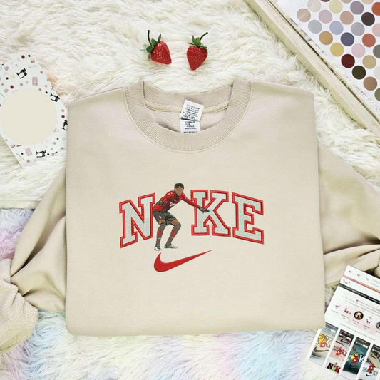Rafael Leao X Nike Embroidered Shirt Celebrity Embroidered Hoodie, Best Gift For Fans