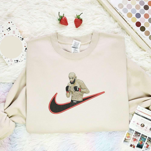 Khamzat Chimaev Celebrity Embroidered Shirt, Best Gift For Fans