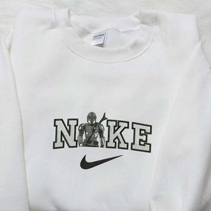 Boba Fett Star Wars x Nike Embroidered Sweatshirt Nike Inspired Embroidered Hoodie Best Birthday Gifts