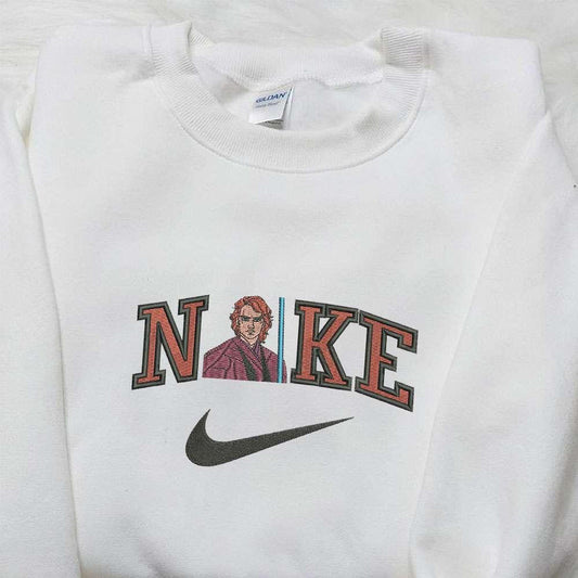 Anakin Skywalker x Nike Movie Embroidered Shirt Star Wars Embroidered Shirt Custom Nike Embroidered Shirt