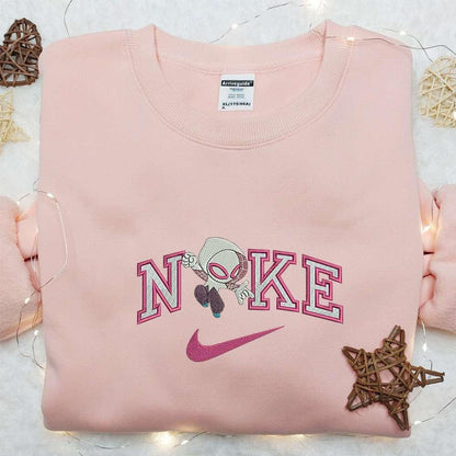 Chibi Spider Gwen x Nike Embroidered Shirt Marvel Movies Embroidered Hoodie Nike Inspired Embroidered Sweatshirt