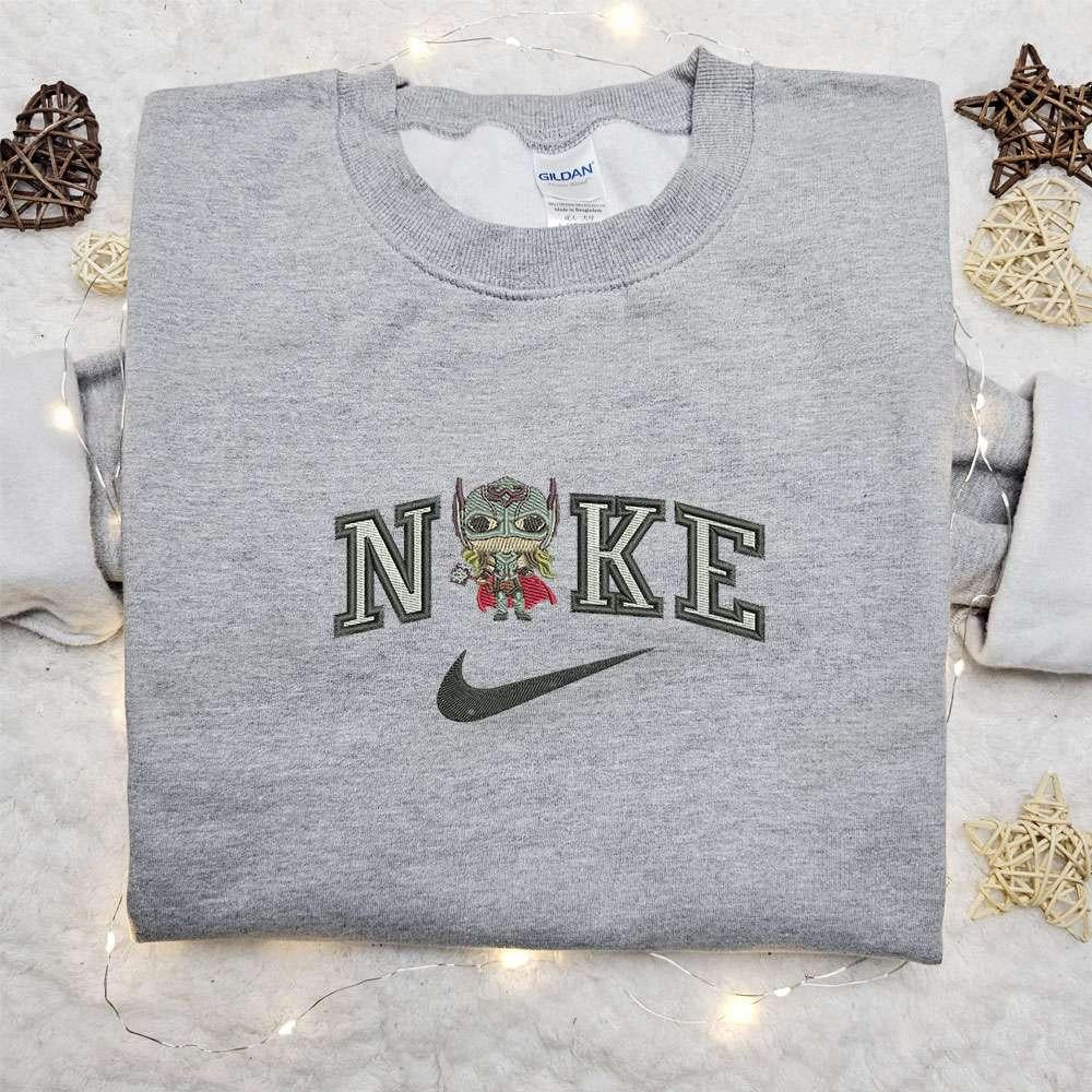 Chibi Jane Foster x Nike Movie Embroidered Shirt Nike Inspired Embroidered Shirt Best Gift for Family