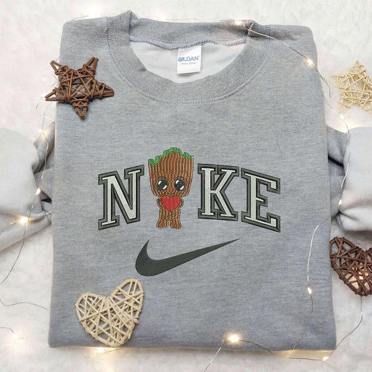 Baby Groot Love x Nike Embroidered Shirt Nike Embroidered Shirt Movie Marvel Embroidered Shirt 2