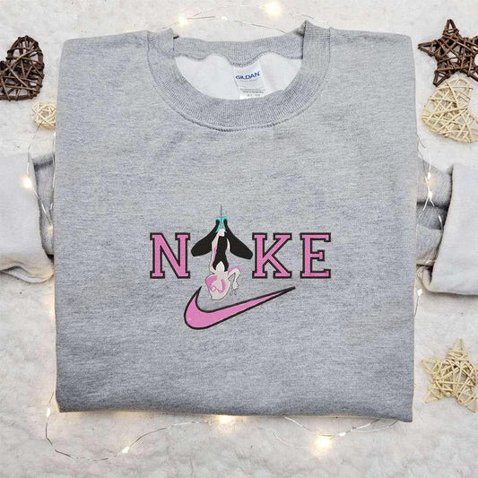 Spider Gwen Upside Down x Nike Embroidered Shirt Superhero Movie Embroidered Hoodie Best Gift Idea