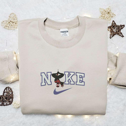 Spiderman Upside Down x Nike Embroidered Shirt Marvel Superhero Movie Embroidered Hoodie Best Gift Idea