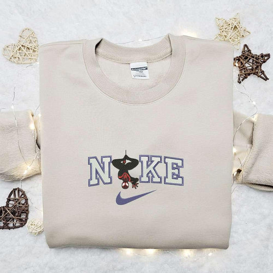Spiderman Upside Down x Nike Embroidered Shirt Marvel Superhero Movie Embroidered Hoodie Best Gift Idea
