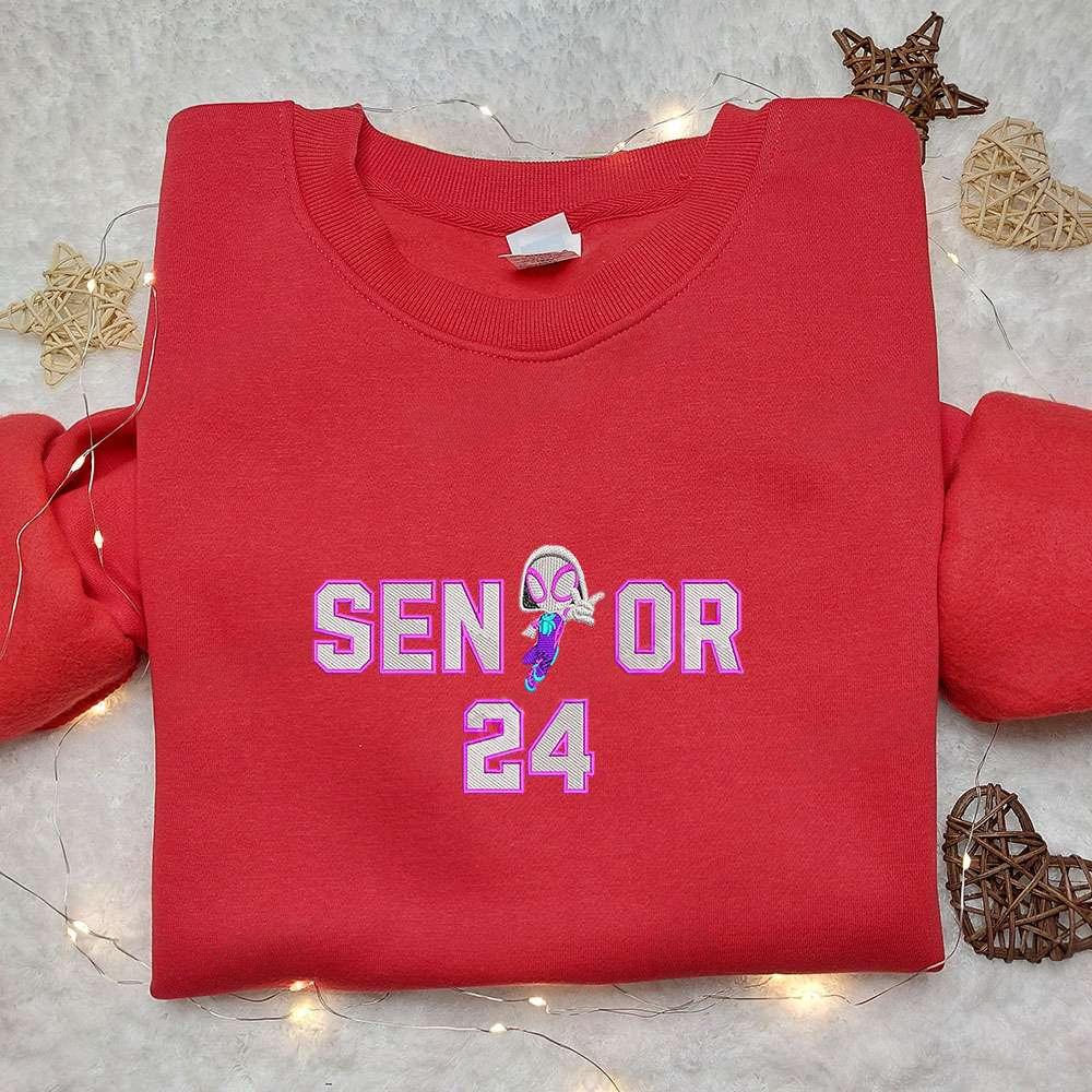 Senior Gwen Embroidered Hoodie Marvel Movie Embroidered Hoodie Best Gift Ideas