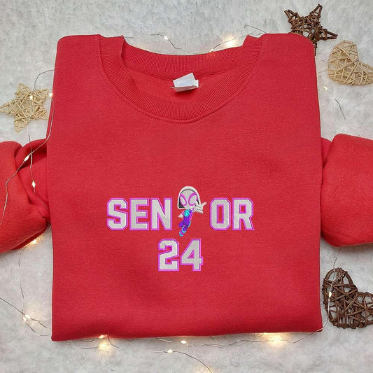 Senior Gwen Embroidered Hoodie Marvel Movie Embroidered Hoodie Best Gift Ideas