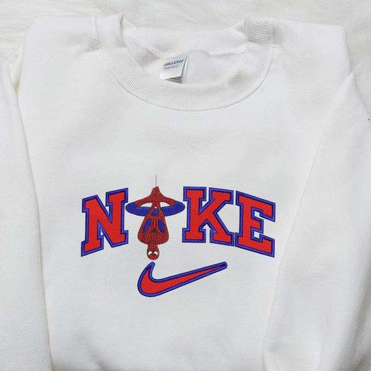 Spider Man x Nike Embroidered Sweatshirt Nike Inspired Embroidered Shirt Best Gifts for Family 1