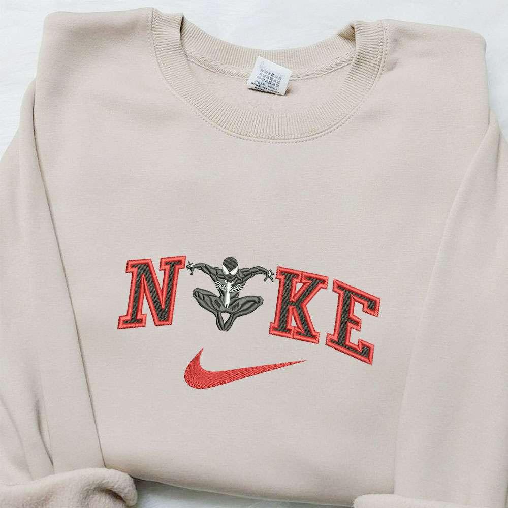 Venom x Nike Movie Embroidered Sweatshirt Marvel Universe Embroidered Hoodie Best Birthday Gift Ideas