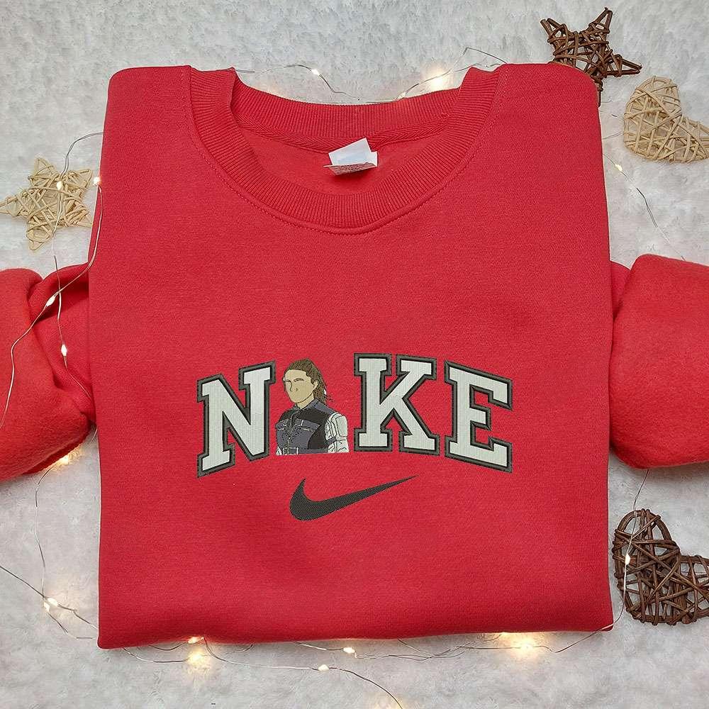 Winter Soldier x Nike Embroidered Sweatshirt Celebrity Embroidered Shirt Nike Inspired Embroidered Shirt